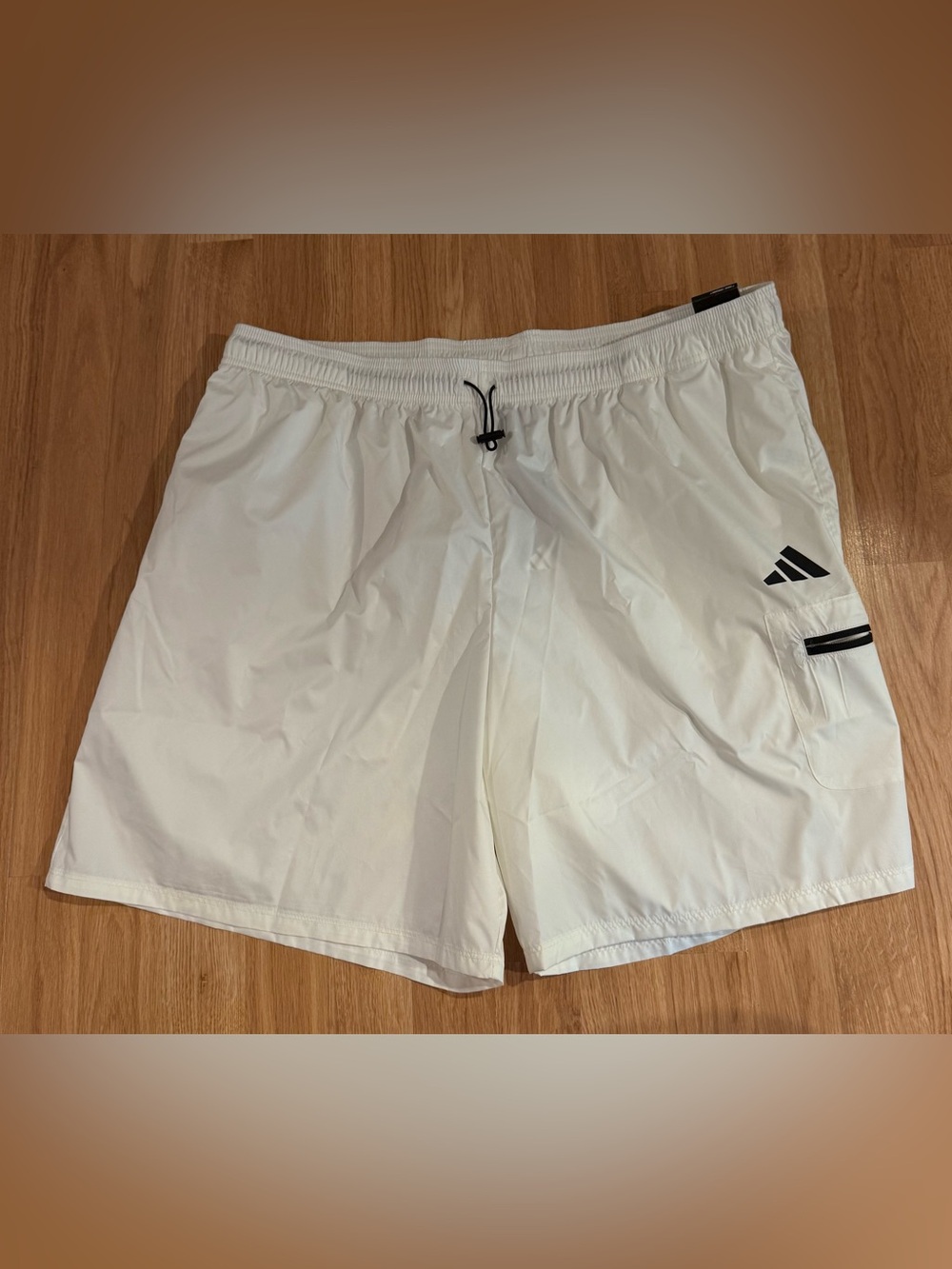 NEW Men's Adidas City Escape Shorts - 7” Seam - Mid Rise - White - 2XL